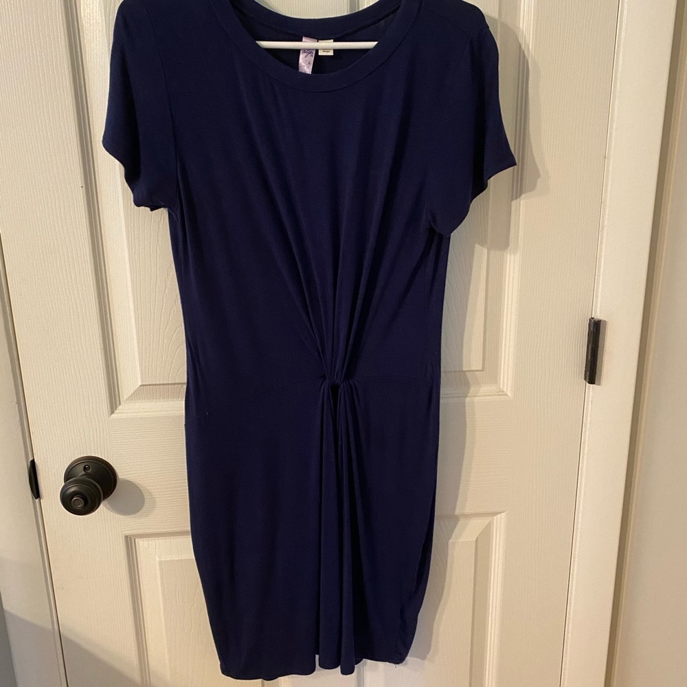 Alya Navy Jersey T-shirt Dress with Twist Front M SALE!!🎉